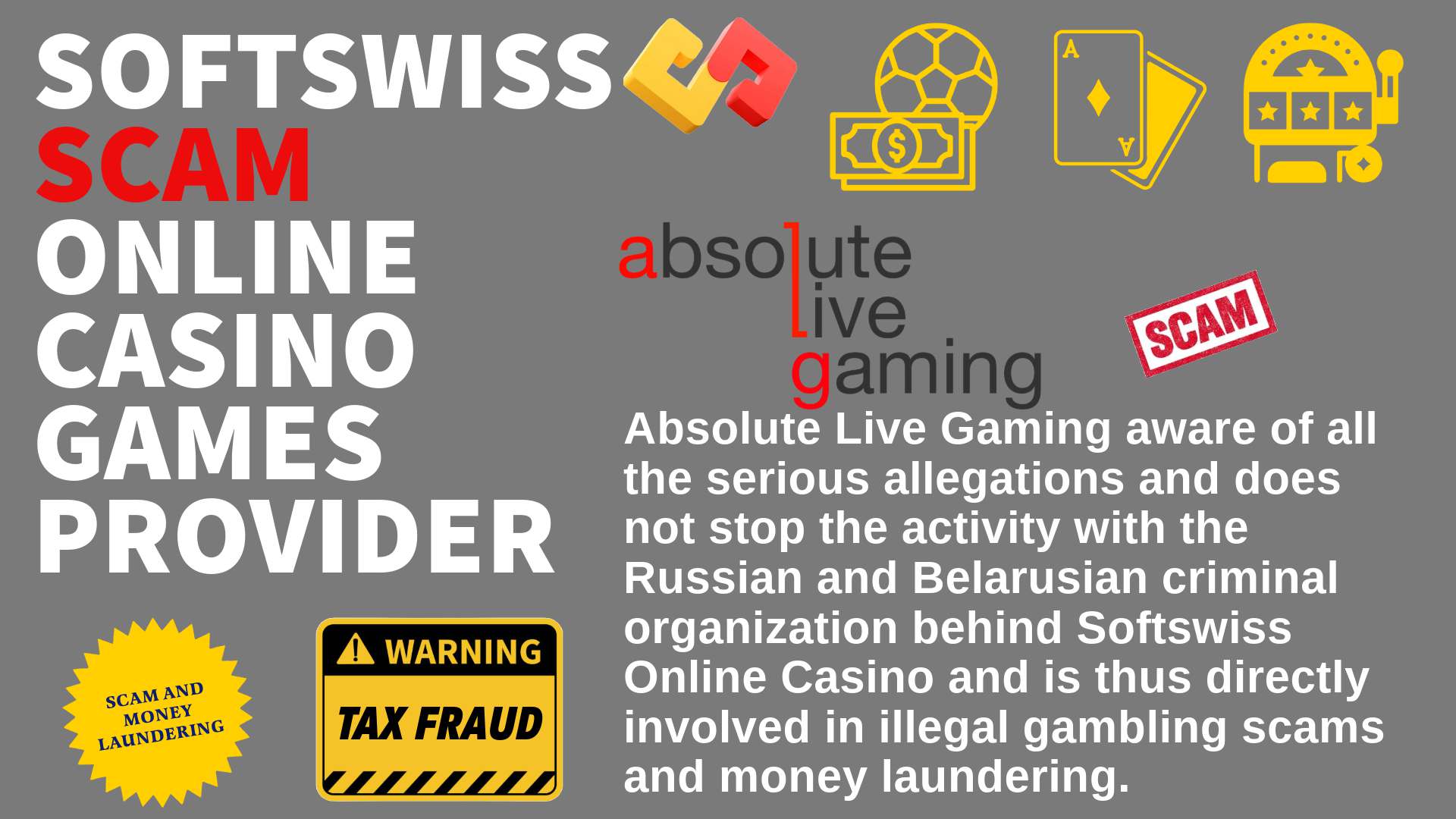 Absolute Live Gaming - softswiss scam - Casino by Softswiss